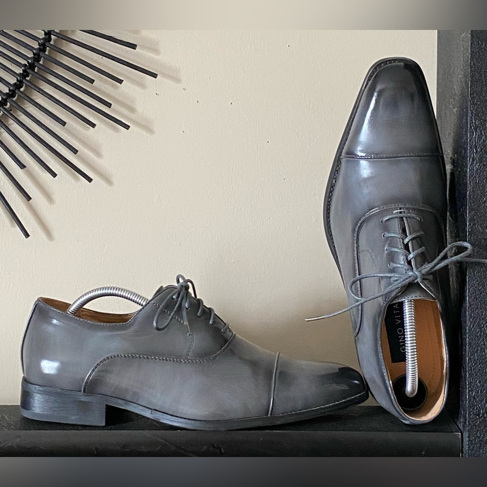 Gino Vitale Men's Gray Dress Shoes